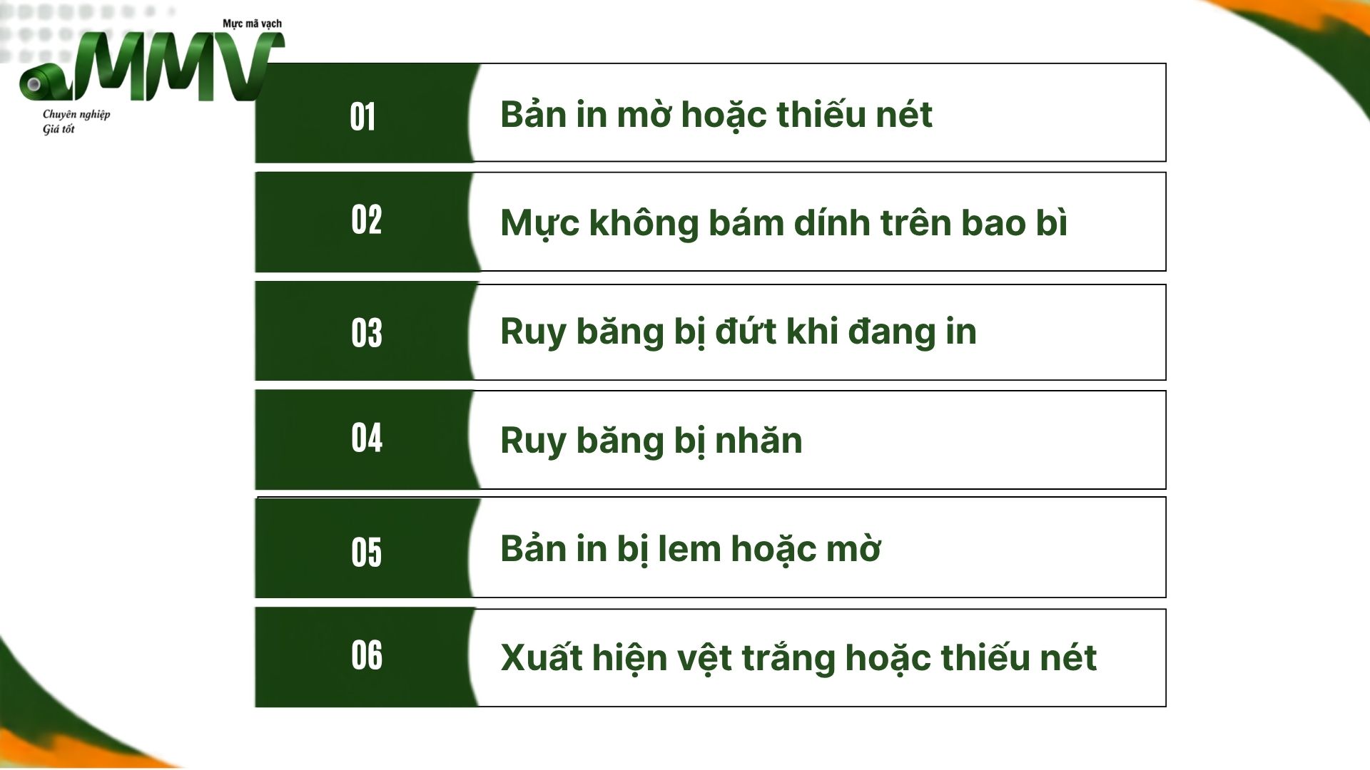 Những lỗi thường gặp khi dùng ribbon TTO và cách khắc phục