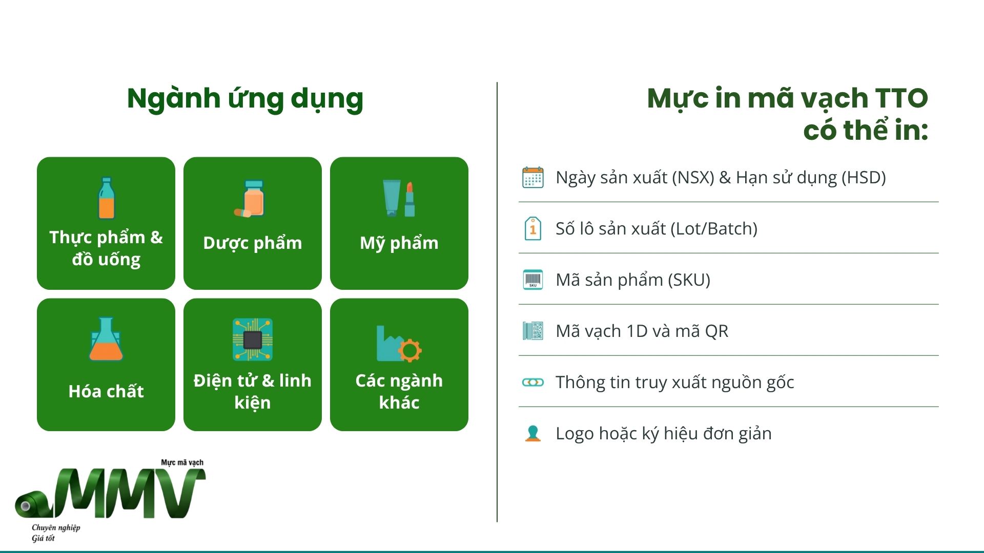 Ứng dụng của mực nhiệt in date
